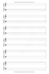 Cahier de musique petit format – 120 pages, 12 portées par page, couverture souple moderne