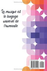 Cahier de musique petit format – 120 pages, 12 portées par page, couverture souple moderne
