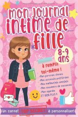 Journal intime pour fille 8-9 ans – Carnet secret à personnaliser, format A5, couverture mate