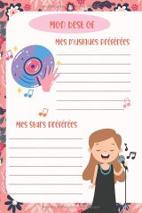 Journal intime pour fille 8-9 ans – Carnet secret à personnaliser, format A5, couverture mate