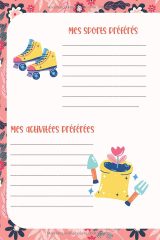 Journal intime pour fille 8-9 ans – Carnet secret à personnaliser, format A5, couverture mate