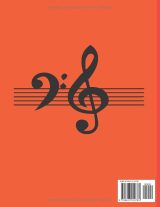 Cahier de musique 110 pages – 10 portées par page et grands carreaux Seyes, grand format 21,5 x 28 cm – Papier blanc, couverture souple moderne