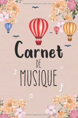 Carnet de partitions avec portées et annotations – Cahier de musique, solfège et violon (112 pages, format 15,24 x 22,86 cm)