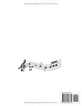 Cahier de musique A4 – 13 portées/page, 108 pages, papier 90 g, couverture souple, carnet de partitions vierges