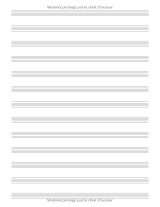 Cahier de musique – Carnet de partitions vierges 108 pages – Papier 90 g – Idéal pour cours de solfège – Enfants et adultes