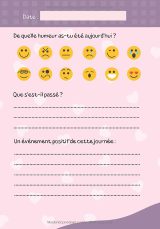 Journal intime fille 8 ans à compléter – Émotions, confiance en soi, gratitude et souvenirs – Cadeau d’anniversaire – 72 pages couleur