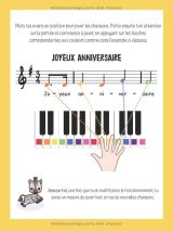 40 partitions de piano pour enfants – Comptines faciles | Méthode débutant à code couleur arc‑en‑ciel