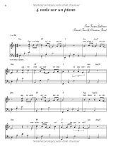 25 Partitions de Piano pour Débutants – Chansons Françaises Modernes Simplifiées avec Doigtés et Paroles