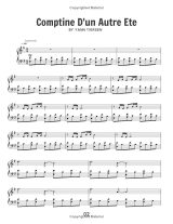 Yann Tiersen – Piano Book : 28 pièces pour piano solo (partitions)