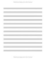Papier à musique A4 – Carnet de partitions 12 portées, 110 pages, papier crème, couverture souple