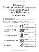 Chansons traditionnelles françaises – Piano débutants (Livre + pistes audio) | 60 chansons et accompagnements, grandes notes avec noms des notes