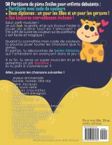50 partitions de piano pour enfants débutants – Méthode code couleur, 3 niveaux, chansons françaises et anglaises, paroles, histoires et diplôme