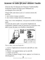 Chansons traditionnelles françaises au piano pour débutants – 30 partitions à deux mains, gros caractères, doigtés + 60 pistes audio