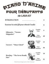 Piano d’Anime pour Débutants – Grandes Notes avec Lettres et Doigtés | 7 Thèmes Faciles pour Piano