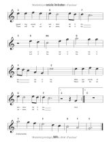 50 Partitions pour Piano Débutant – Méthode progressive en 3 niveaux avec lettres des notes et doigtés