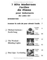 7 hits modernes faciles pour piano – Spécial débutants | Grandes notes avec lettres et doigtés (2 formats + pistes audio)