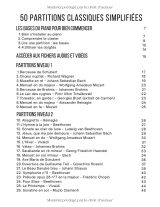 50 Partitions de Piano Classique Simplifiées – Débutants et Intermédiaires, Méthode Progressive avec Doigtés, Audios et Vidéos