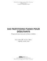 Partitions Piano Débutants : 140 morceaux faciles + vidéos QR pour apprendre pas à pas, enfants et adultes