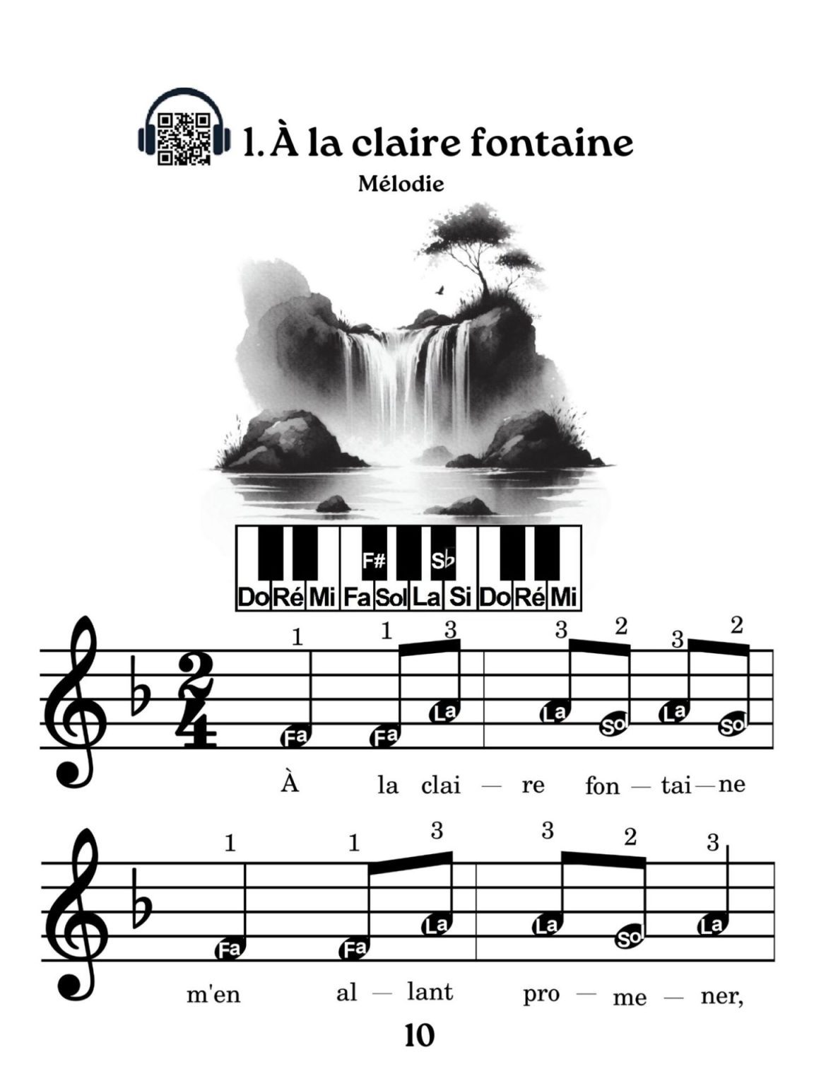Chansons Traditionnelles Françaises Faciles pour Piano Débutant : 60 Morceaux avec Accompagnements et Pistes Audio