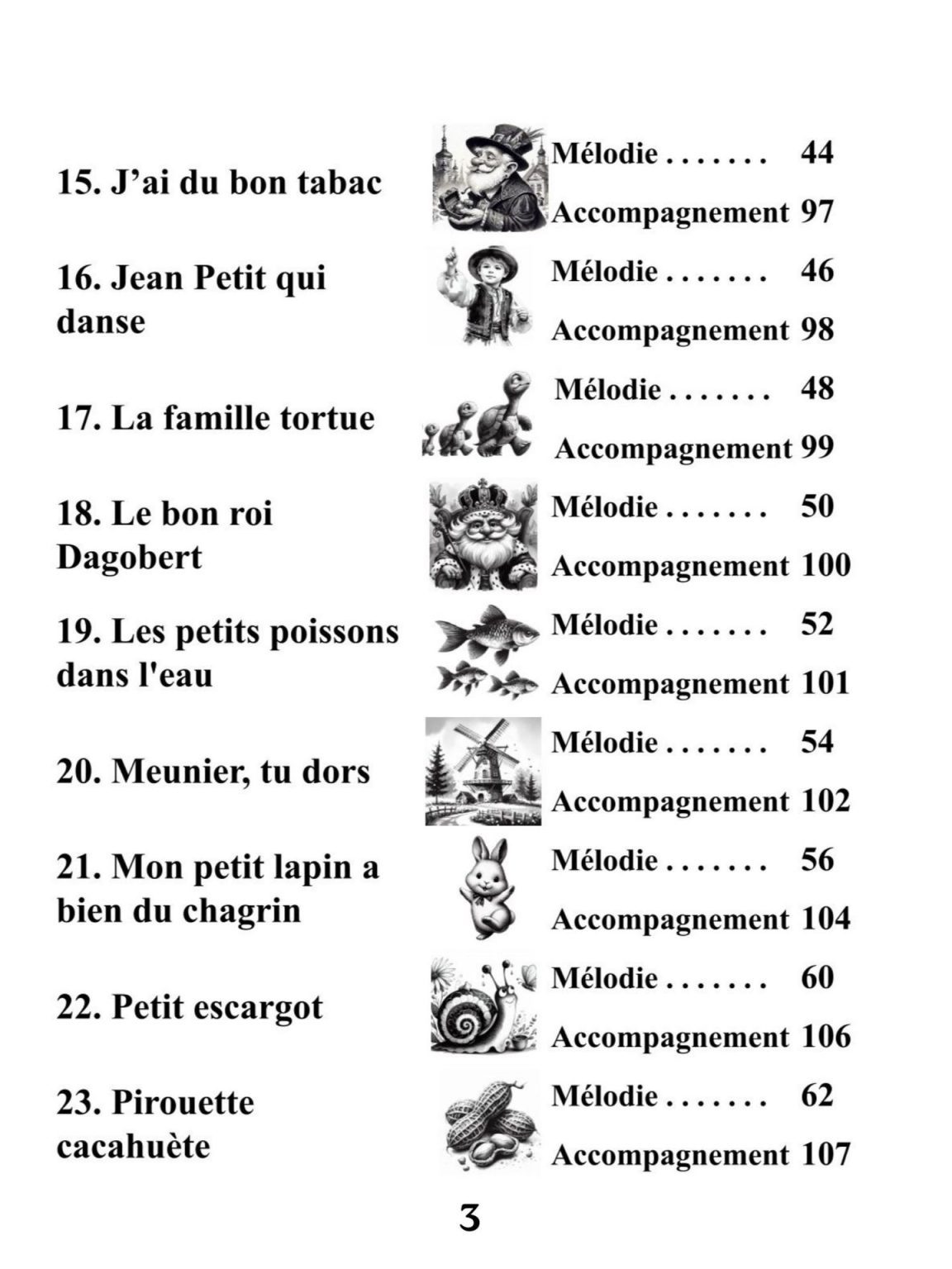 Chansons Traditionnelles Françaises Faciles pour Piano Débutant : 60 Morceaux avec Accompagnements et Pistes Audio