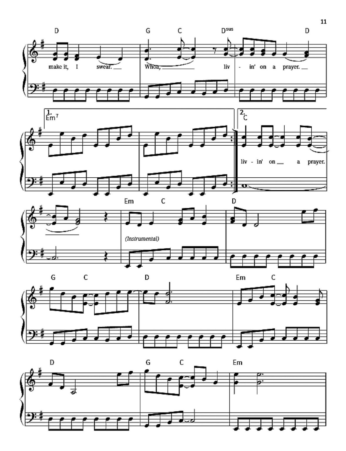 Partitions Piano Rock Simplifiées : Les Tubes Essentiels pour Débutants avec Doigtés et Paroles
