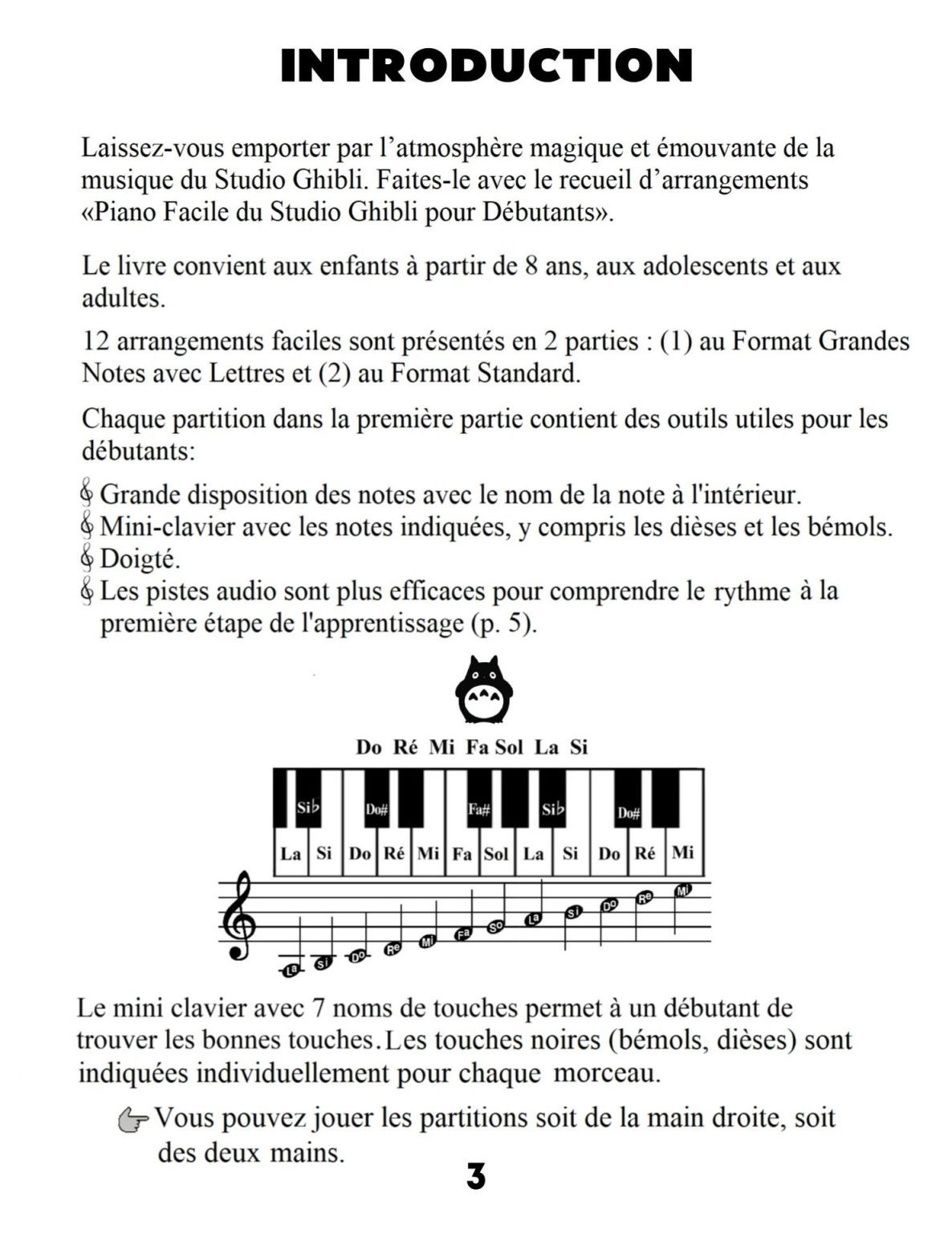 Piano Facile du Studio Ghibli pour Débutants : Grandes Notes, Lettres et Doigtés pour Apprendre la Magie des Mélodies Ghibli