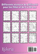 Mon plus joli livre à colorier Koloria – Filles 5-10 ans | Princesses, sirènes, licornes, chats et animaux mignons