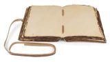 Journal en Cuir Vintage Fait Main – 15x23 cm – Papier Antique à Bords Déchirés – Idéal pour Écriture, Dessin, Livre d'Ombres