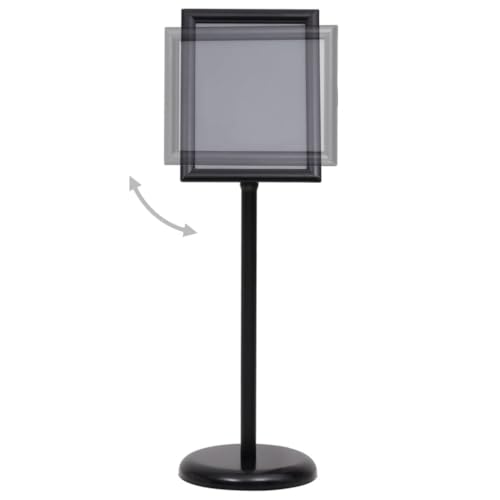 vidaXL Présentoir sur Pied A4 Réglable - Support Publicitaire pour Bureau et Hall d'Entrée