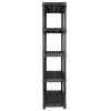 vidaXL Étagère de Rangement Polyvalente à 5 Niveaux en Plastique Noir 91,5 x 45,7 x 185 cm