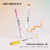 Arrtx Stylos de Peinture Acrylique : Lot de 36 Couleurs Vives avec Pointe Pinceau Flexible pour Artistes et Loisirs Créatifs