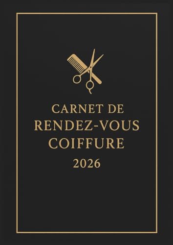 Carnet de Rendez-vous Coiffure 2026 : Agenda Journalier A4, 7h-22h30, 30 min