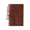 Carnet en Cuir Vintage Marron pour Voyage et Journal Intime - Idéal pour Hommes et Femmes