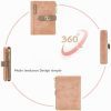 REETEE Portefeuille Femme PU Cuir Porte Monnaie Petit Format - Rose