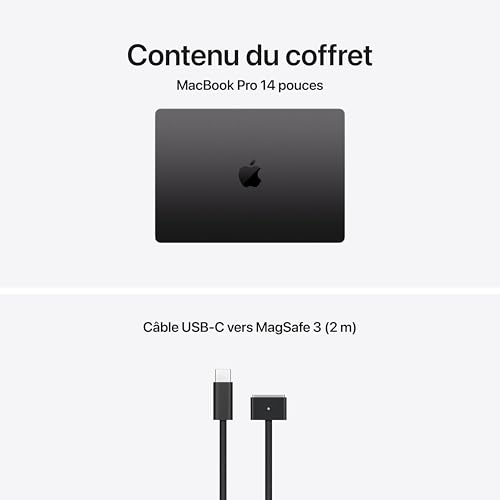 Apple MacBook Pro 14" M5 10 cœurs CPU/GPU, 1 To, Noir Sidéral - Conçu pour Apple Intelligence