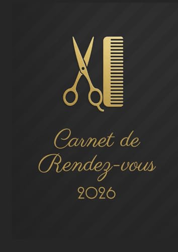 Carnet de Rendez-vous Coiffure 2026 : Agenda Coiffeur A4, 1 Semaine sur 2 Pages, Daté 7h-21h, Intervalles 15 min