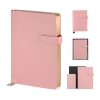 Carnet A5 à couverture souple rose, 106 pages lignées, idéal pour l'école, le bureau et les voyages