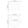 vidaXL Bumpers de Table de Baby-Foot 16 pcs Noir - Accessoire de Jeu Durable et Élégant