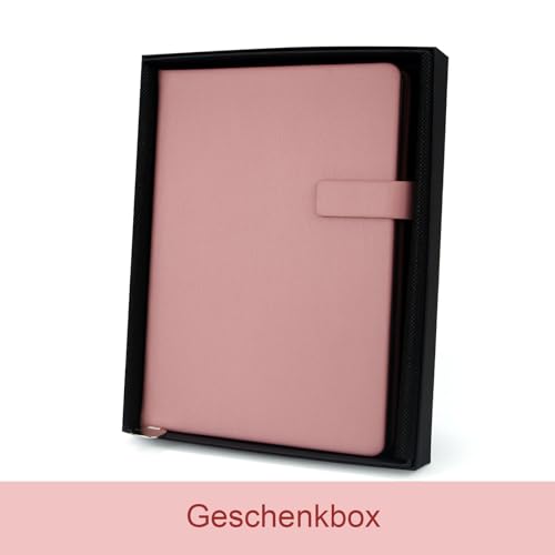 Carnet A5 à couverture souple rose, 106 pages lignées, idéal pour l'école, le bureau et les voyages