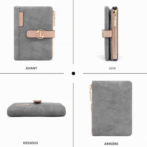 REETEE Portefeuille Femme PU Cuir Petit Format - Élégance et Praticité au Quotidien