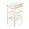 Roba Table à Langer Baignoire 2-en-1 Baby Pool avec Matelas Imperméable et Compartiments - Bois Naturel