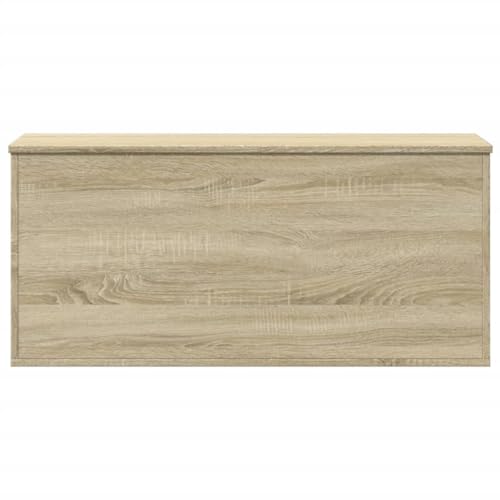 vidaXL Boîte de Rangement Chêne Sonoma 100x42x46 cm en Bois d'ingénierie - Coffre Polyvalent