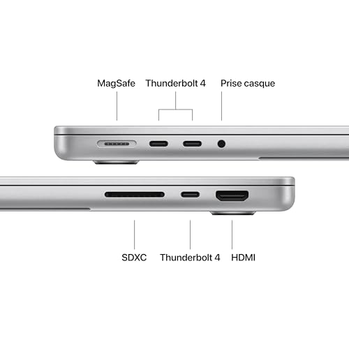 Apple MacBook Pro 14,2" M5 10 cœurs CPU/GPU, 1 To, Argent