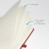 Carnet de Notes A5 WallDeca - Lot de 4 Cahiers Lignés, Couverture Rigide, Idéal pour Prise de Notes, Journaling et Projets - Noir, Vert, Rouge, Bleu