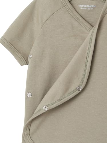 VERTBAUDET Lot de 7 Bodies Bébé Manches Courtes Ouverture Naissance BASICS - Coton Doux et Pratique