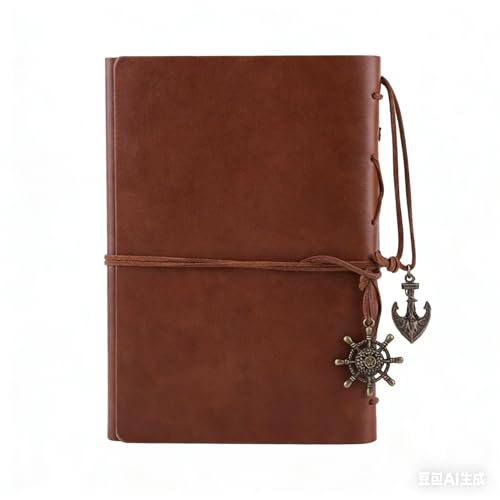 Carnet en Cuir Vintage Marron pour Voyage et Journal Intime - Idéal pour Hommes et Femmes