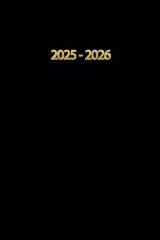 Agenda Scolaire 2025-2026 Noir : Planificateur Journalier, 2 Jours par Page, Septembre à Juillet, pour Étudiants Primaire, Collège, Lycée