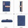 REETEE Portefeuille Femme PU Cuir Porte Monnaie Petit Format, Porte-Chéquiers et Cartes - Bleu Foncé
