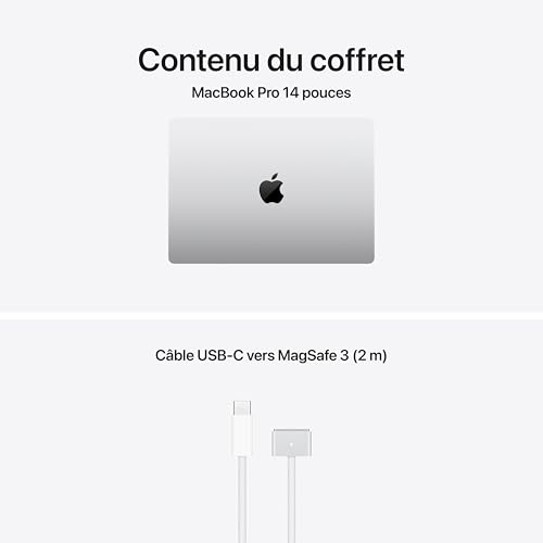 Apple MacBook Pro 14,2" M5 10 cœurs CPU/GPU, 1 To, Argent