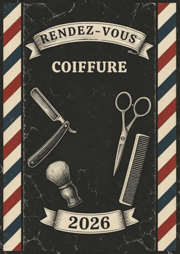 Carnet de Rendez-vous Coiffeur 2026 : Agenda Quotidien A4, 7h-22h30